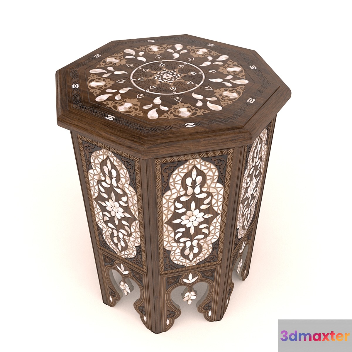 coffee table oriental 3D Max
