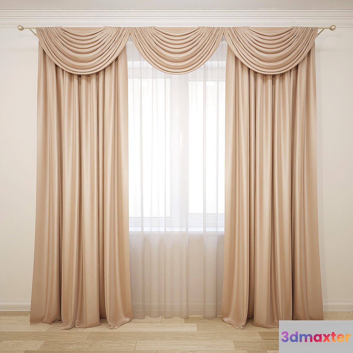 Curtain-57 3D Max