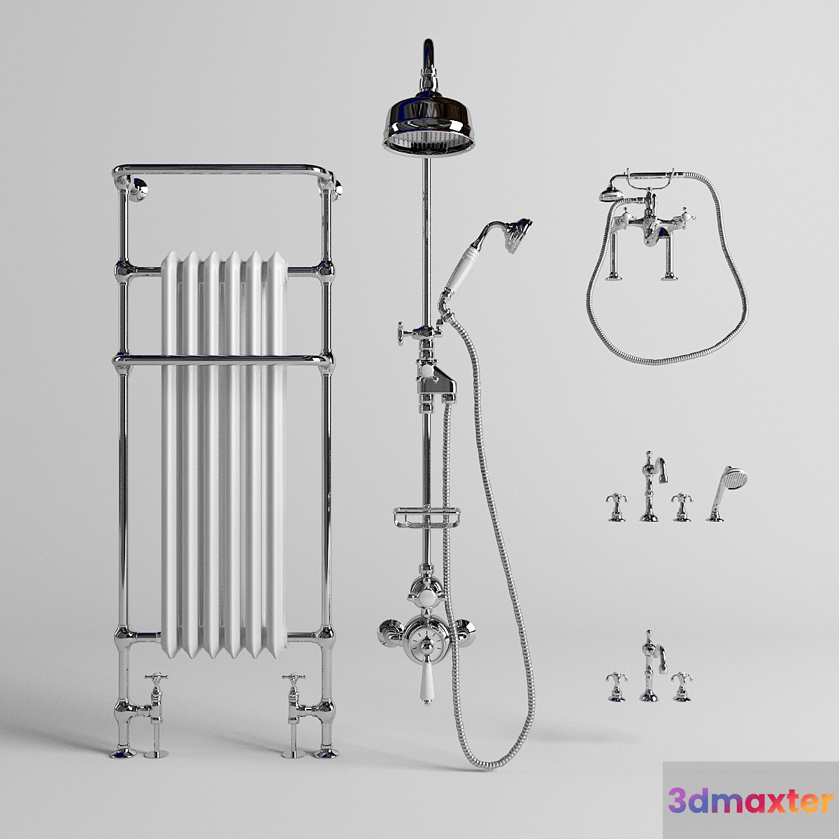 Imperial Bath Set 3D Max