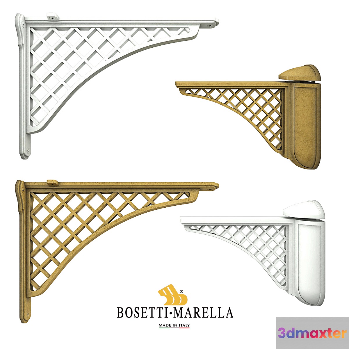Shelf holders Bosetti Marella. Part 4 3D Max