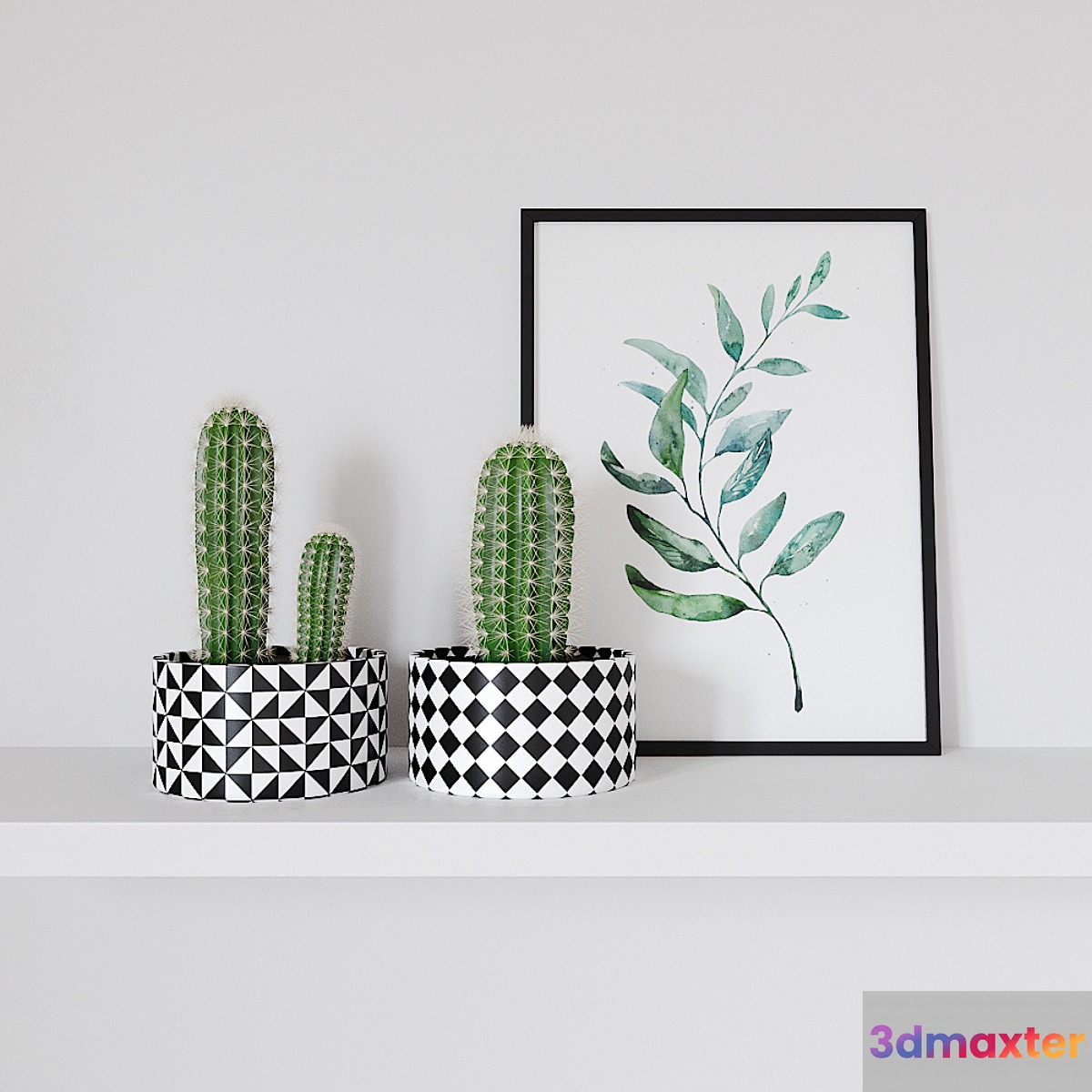 Decorative set - cactus and poster