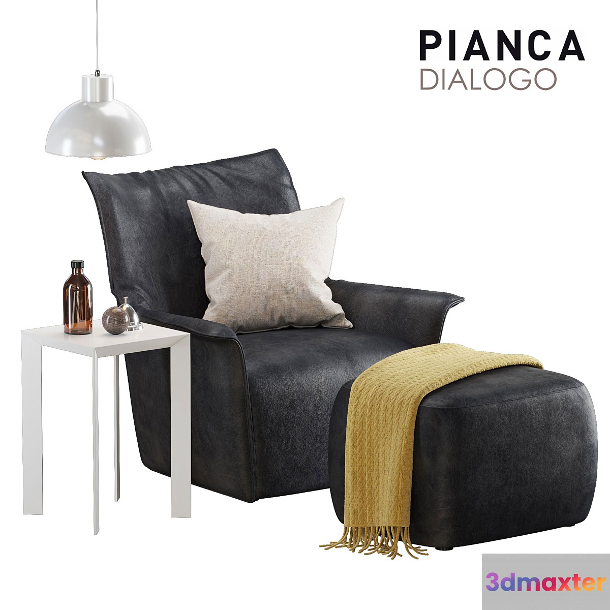 armchair Pianca Dialogo 3D Max