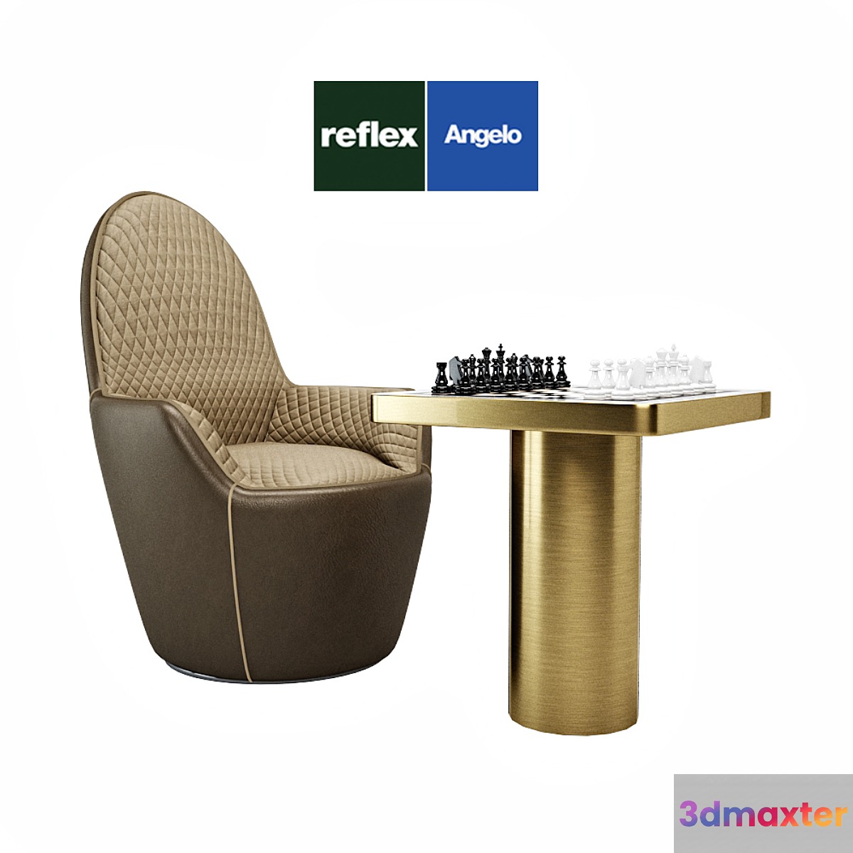 Reflex Angelo Swan Poltrona & Tau Scacchi 3D Max