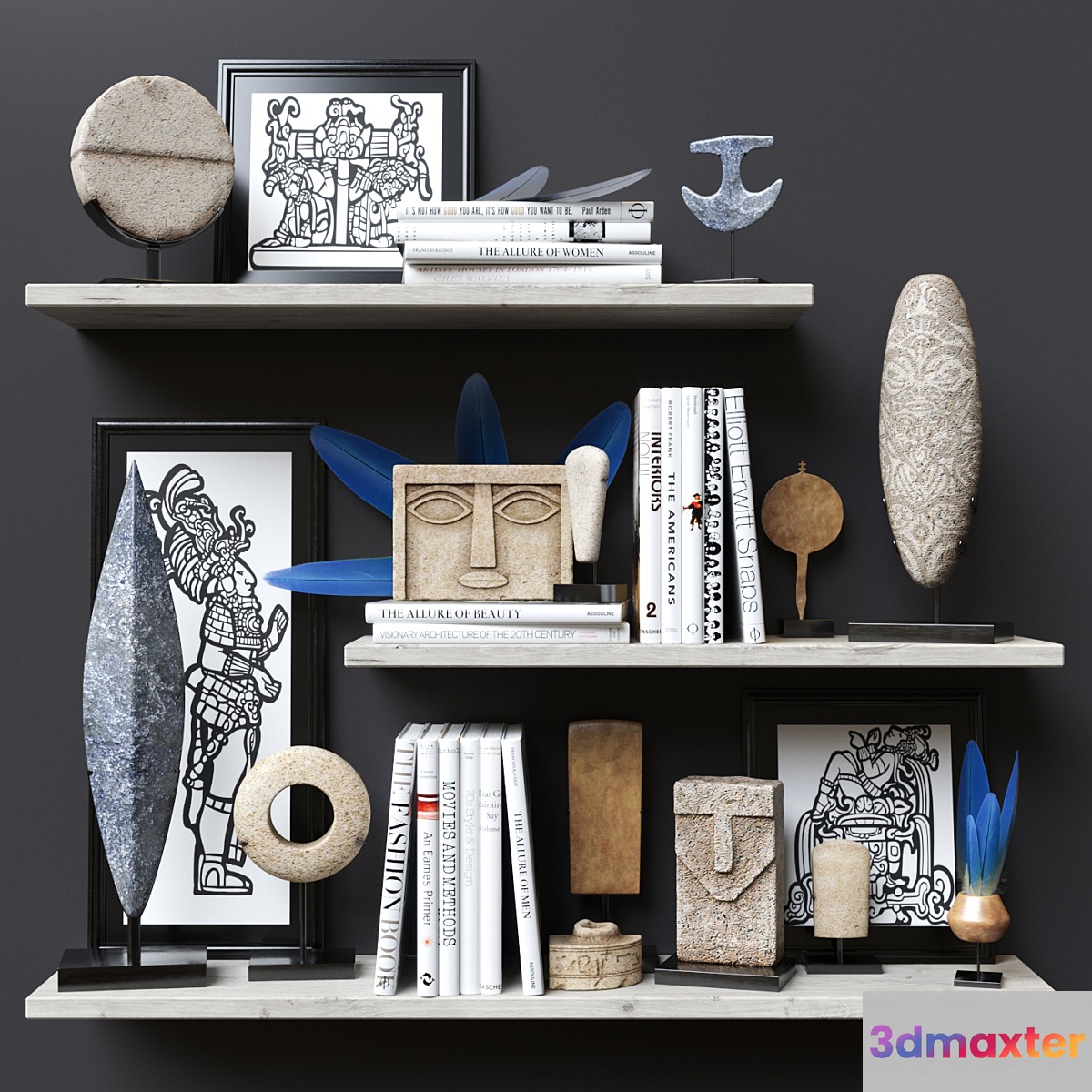 sculptures set 3D Max