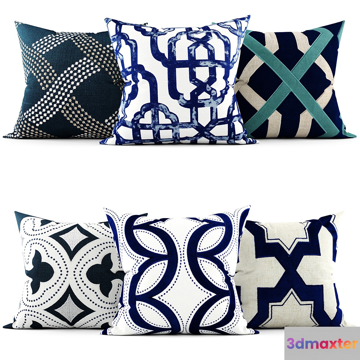Decorative pillows 3D Max