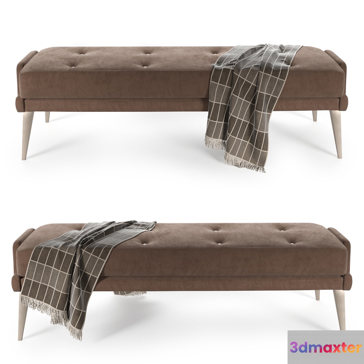 Bed Bench 3D Max