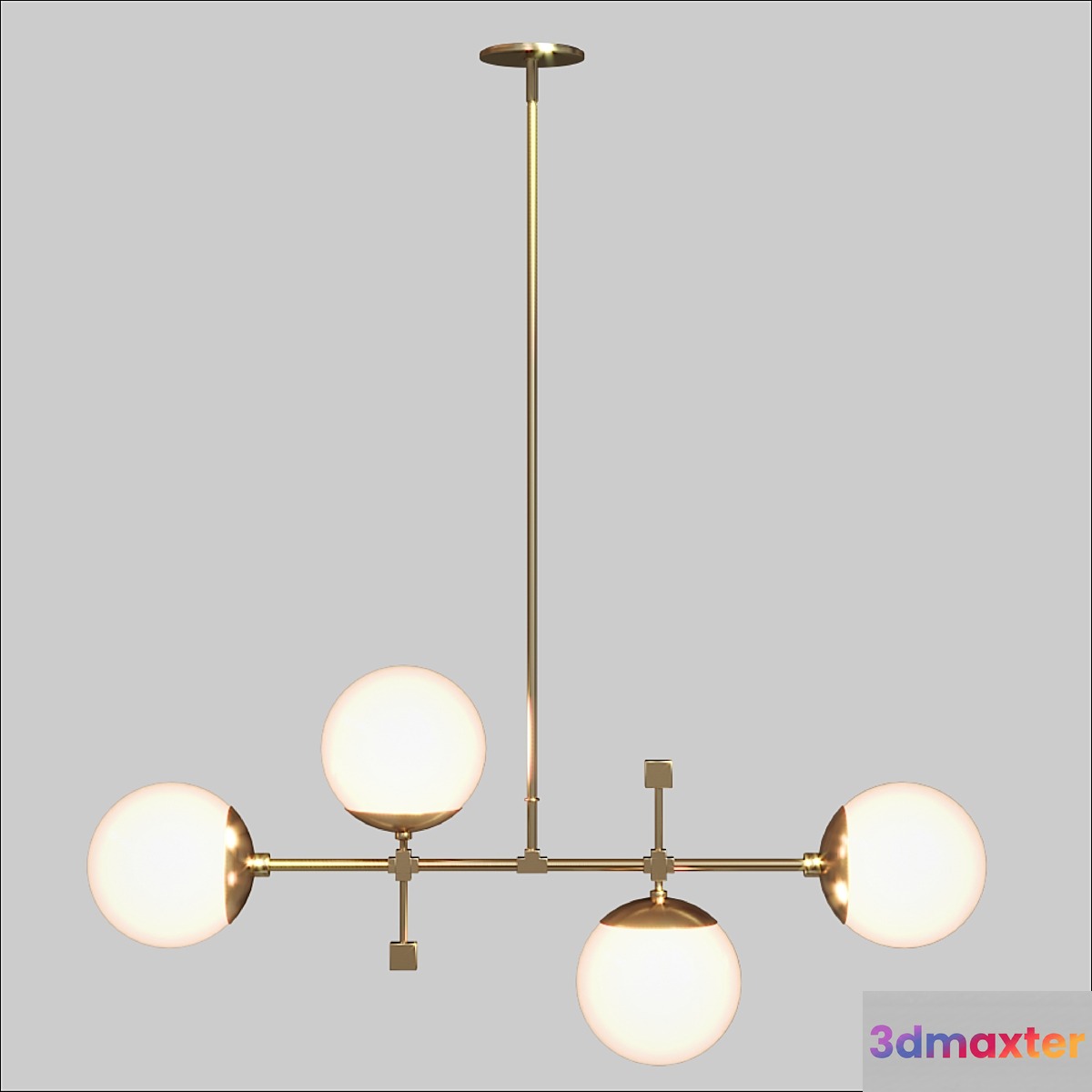 Horizontal Deko Chandelier 35 3D Max