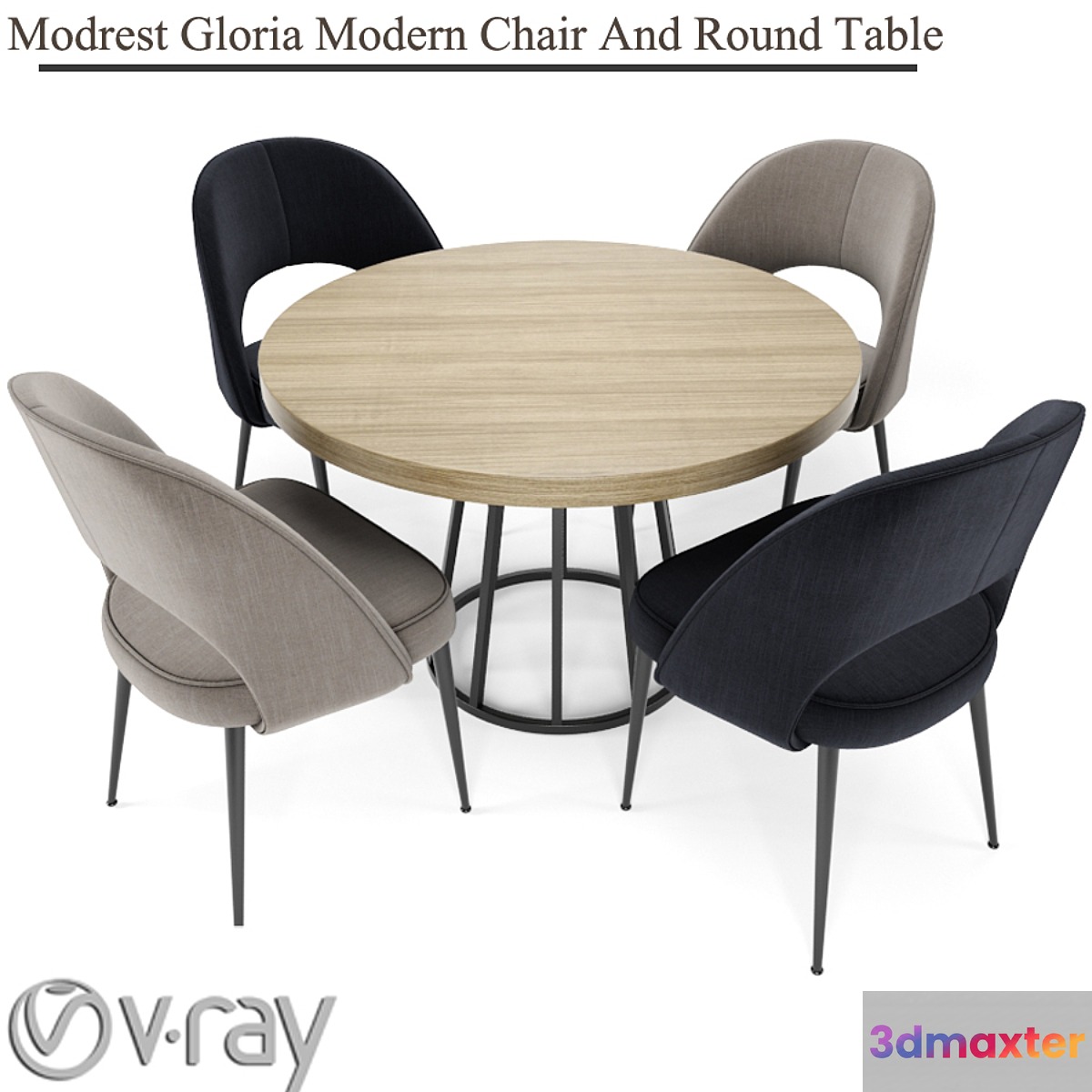 Modrest Gloria Modern Chair And Round Table