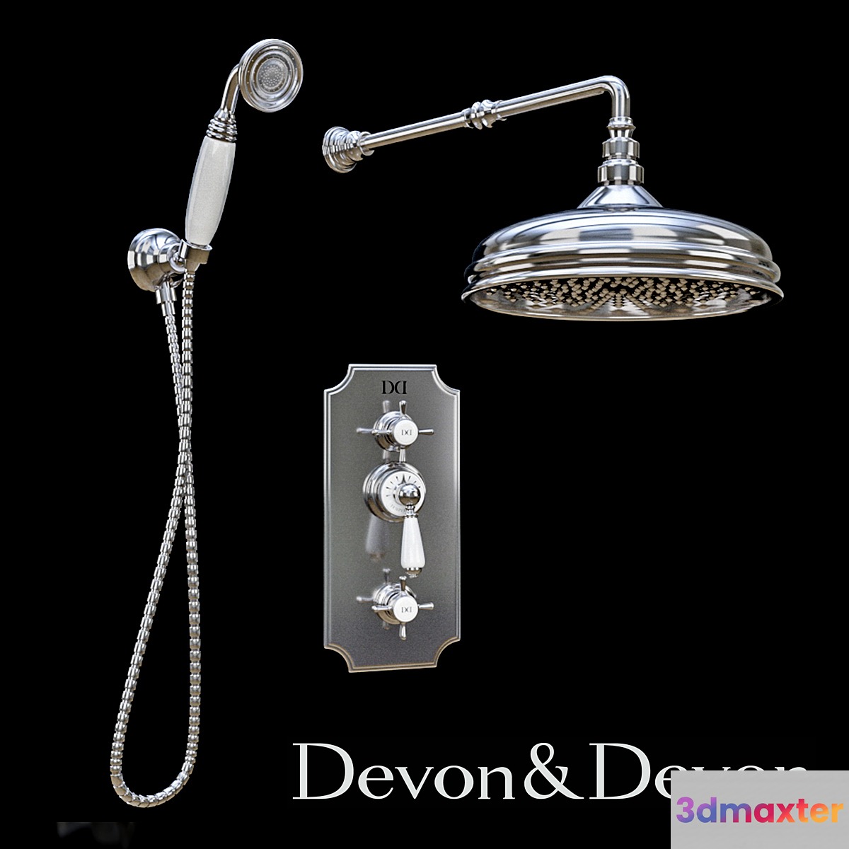 Shower mixer Devon & Devon COVENTRY 3D Max