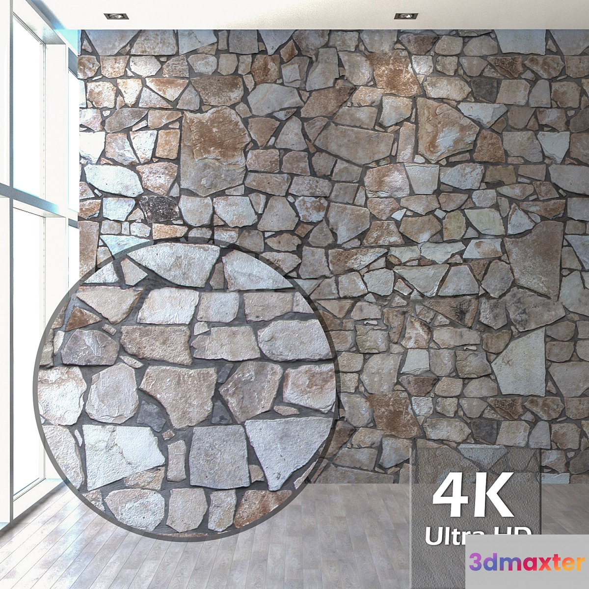 Natural stone 01 3D Max