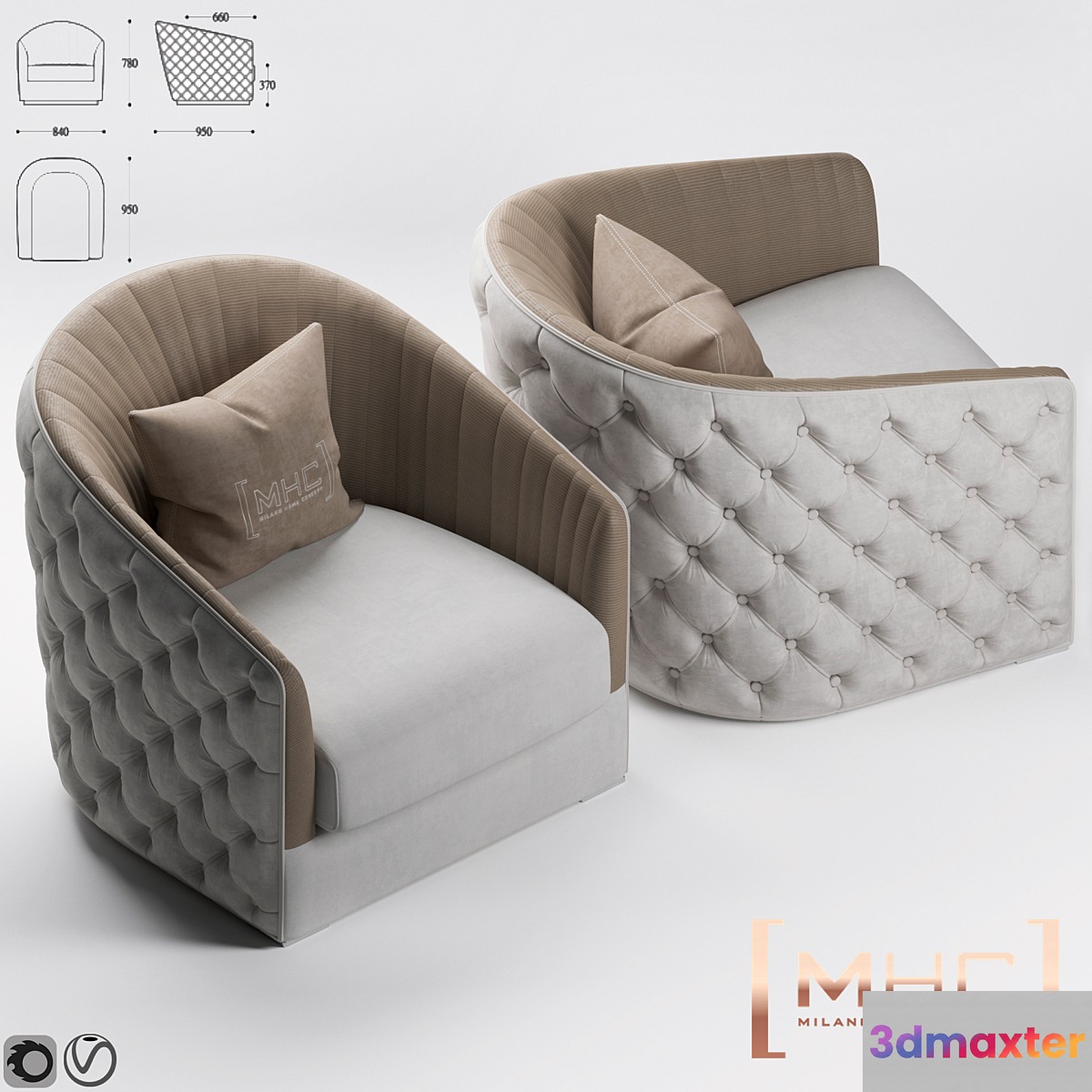 Lucilla - B 3D Max