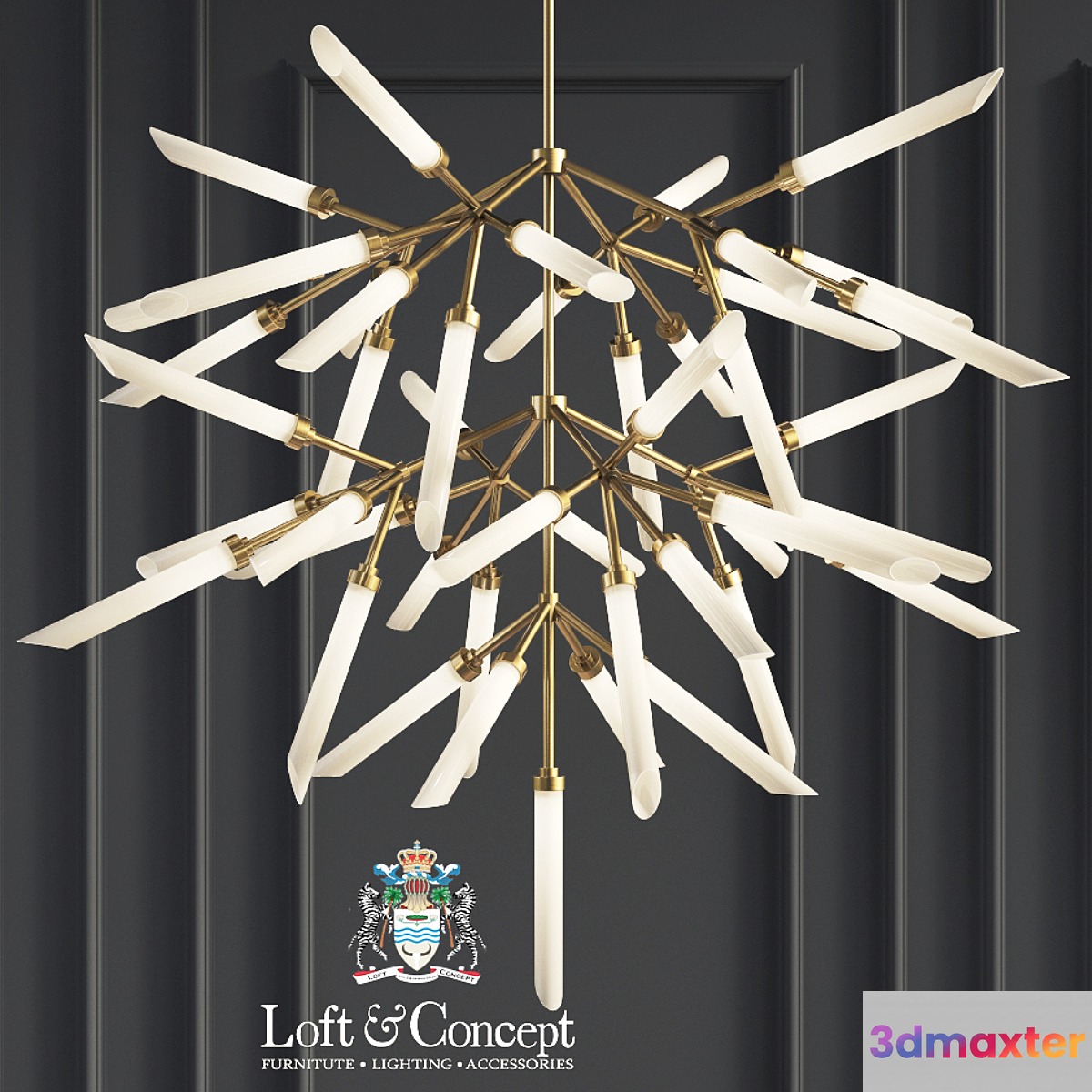 Suspension lights Spur Grande Chandelier 3D Max