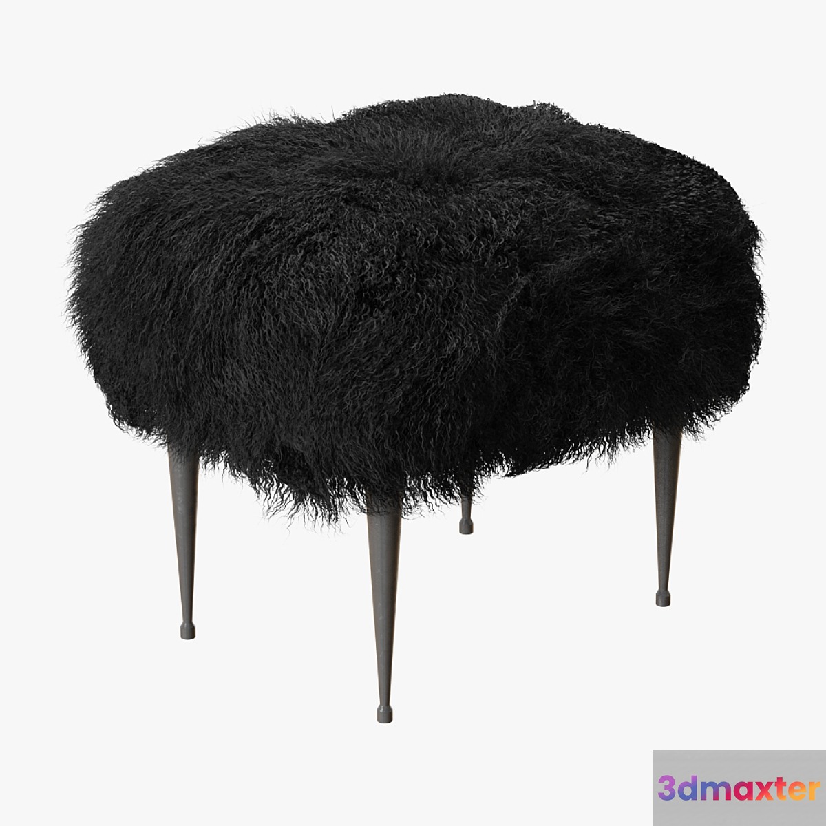 Mongolian Lamb Ottoman