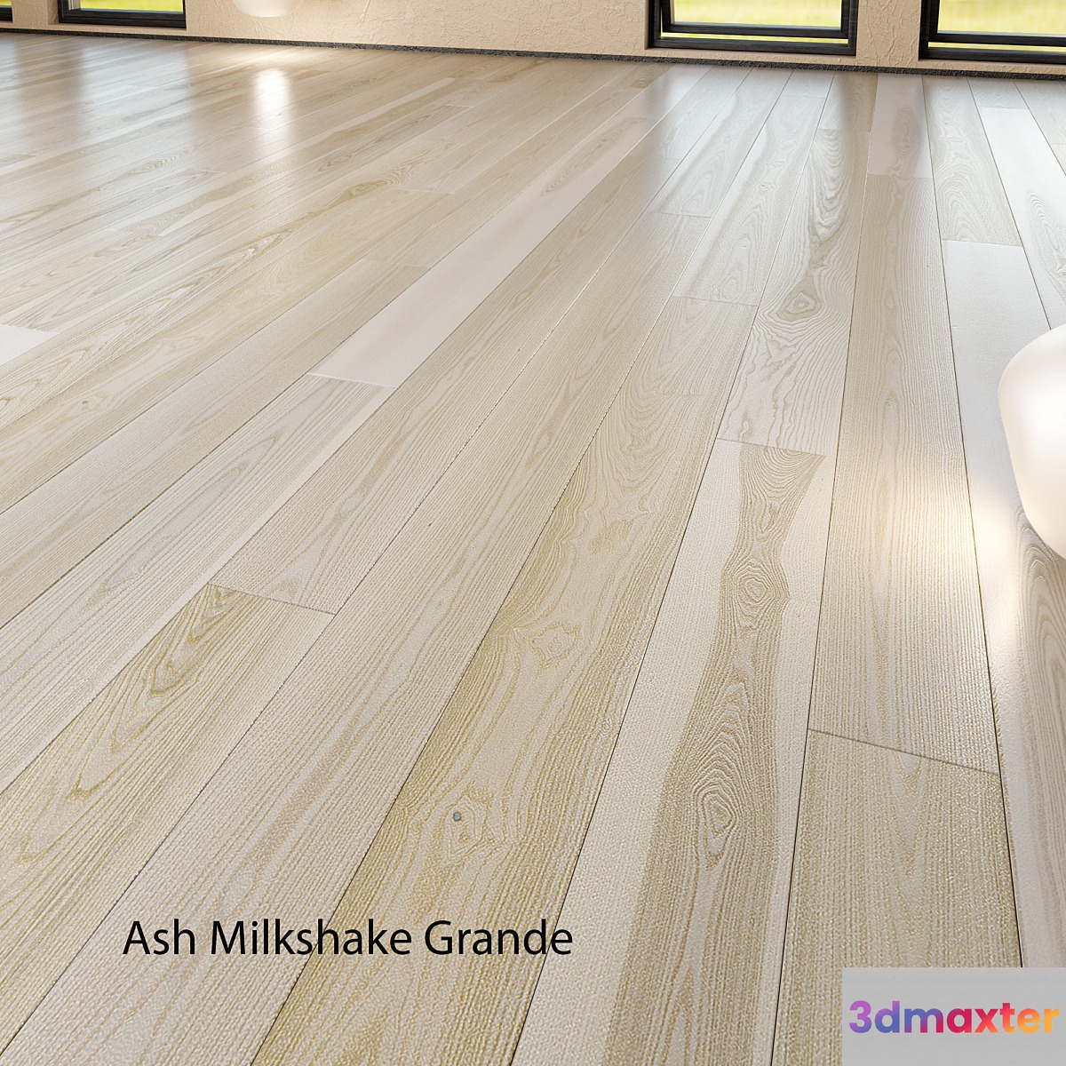 Barlinek Floorboard - Pure Line - Ash Milkshake Grande 3D Max
