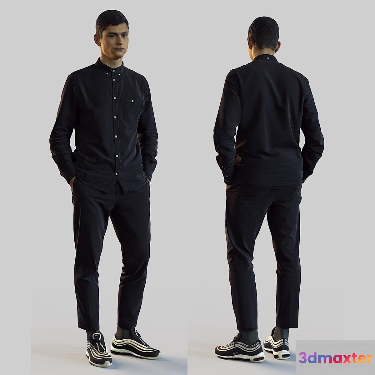 3d scan man 4 3D Max