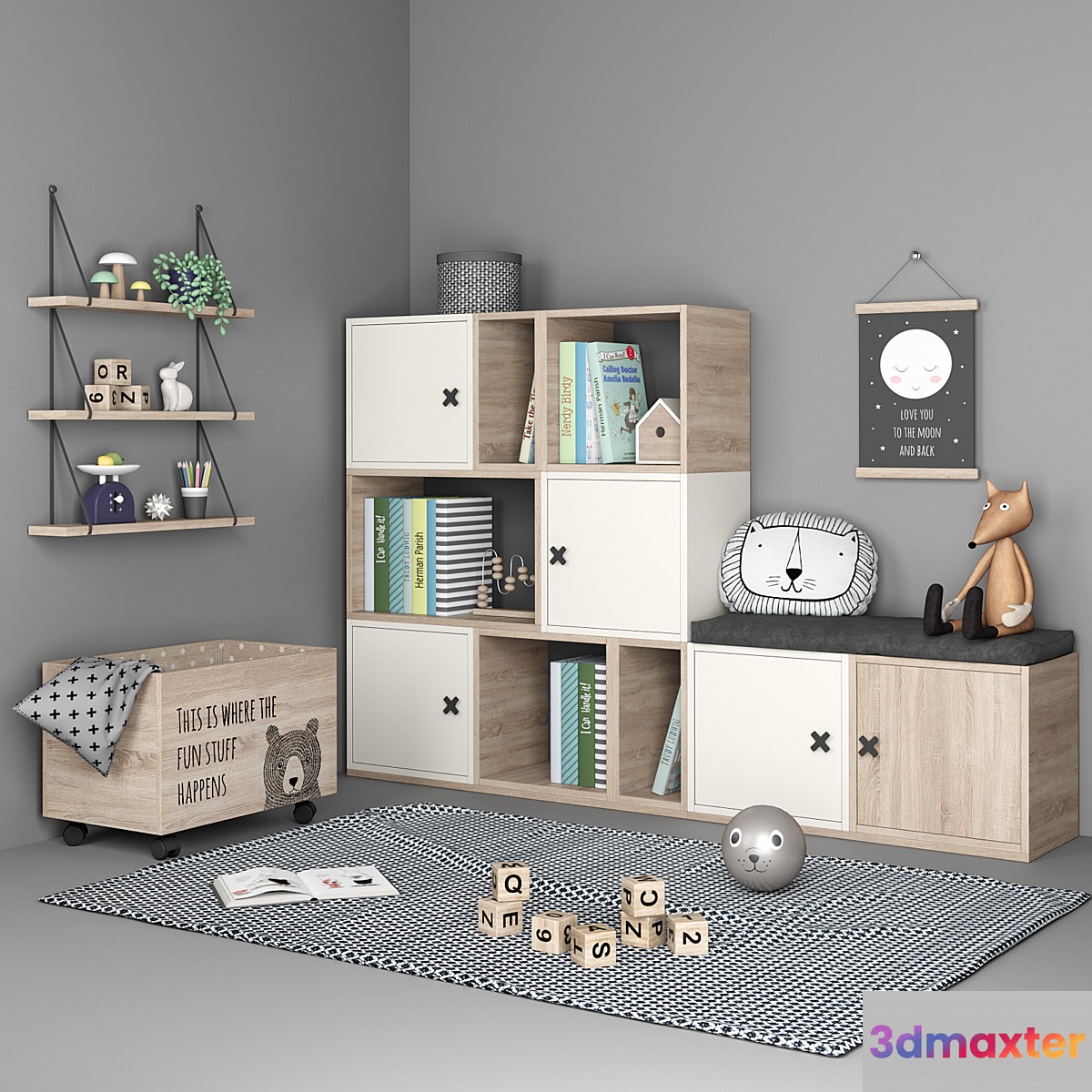 Set of furniture and decor for a children's room 6