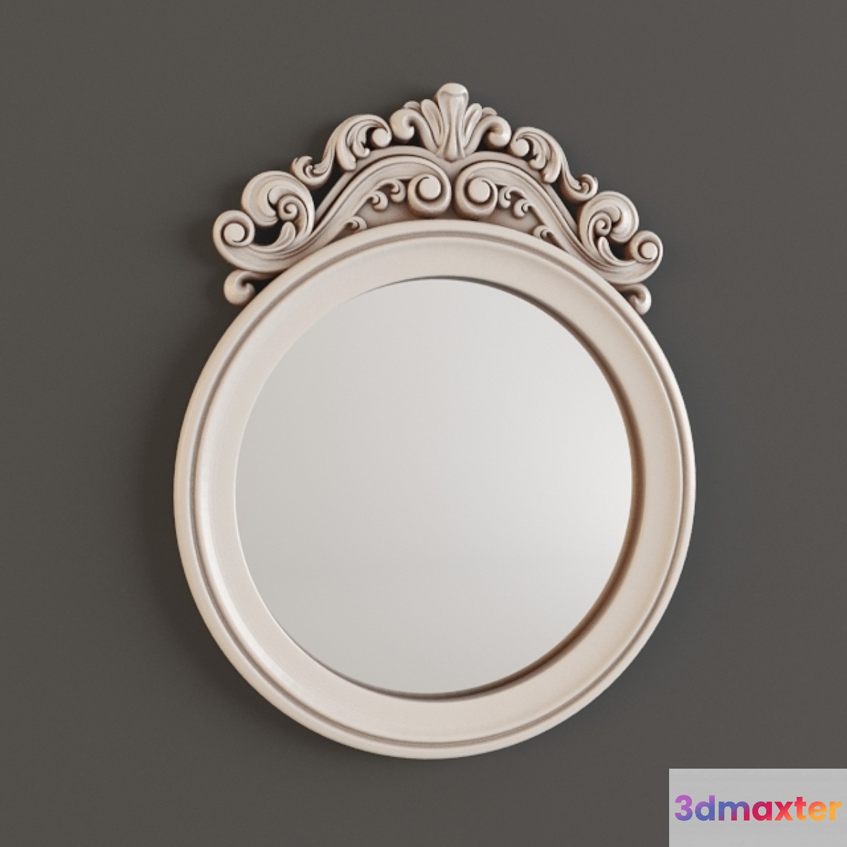 Mirror in a round frame 3D Max