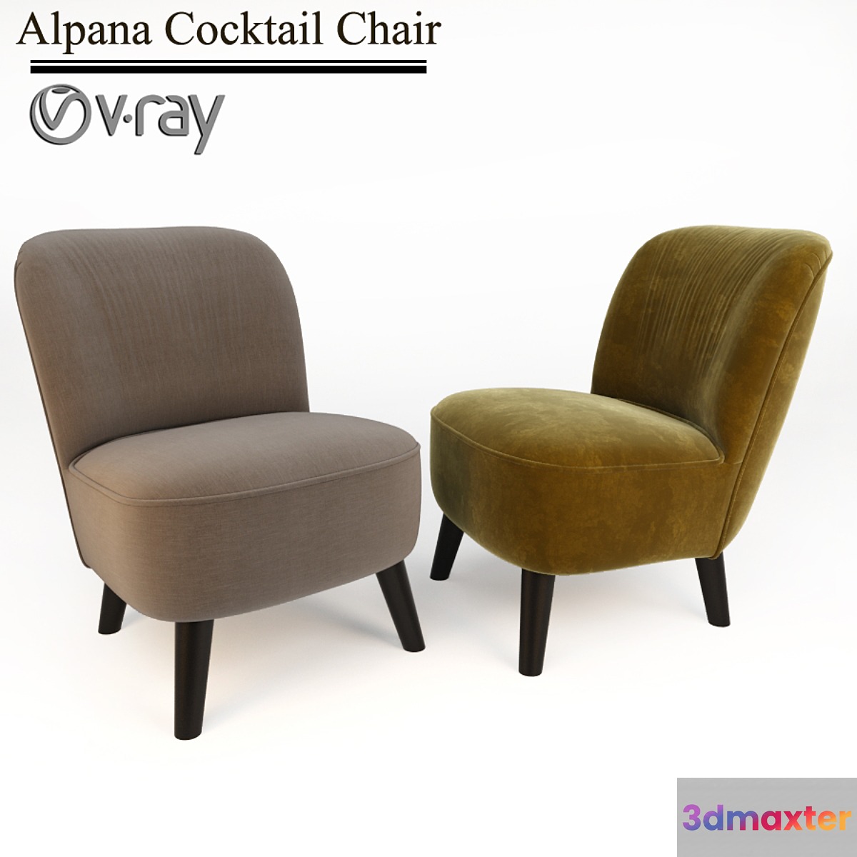 Alpana Cocktail Chair 3D Max
