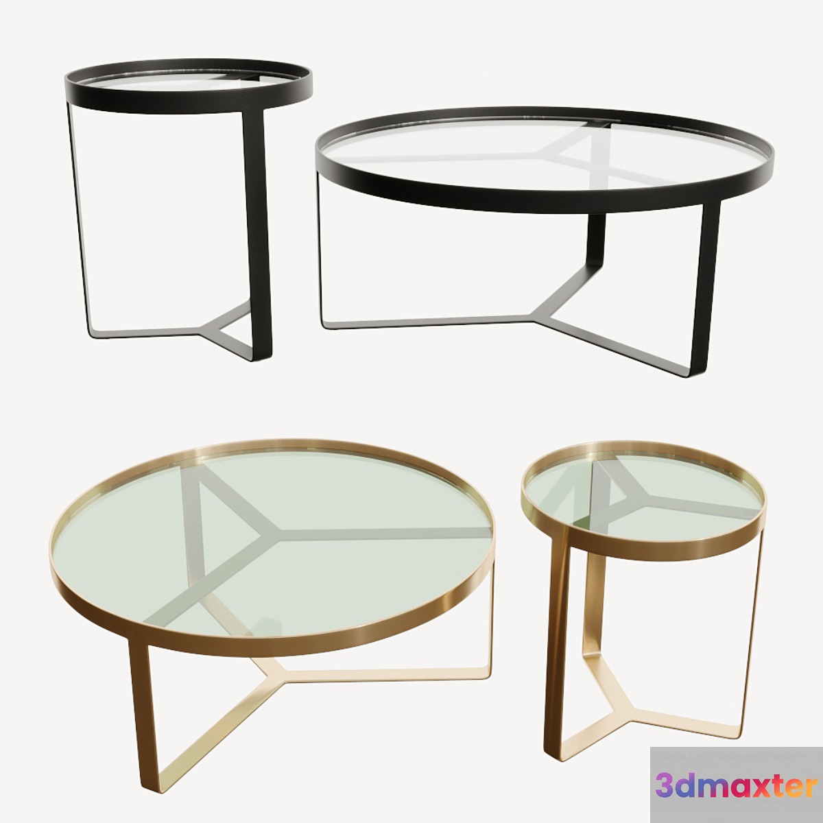 Made Aula coffe tables 3D Max