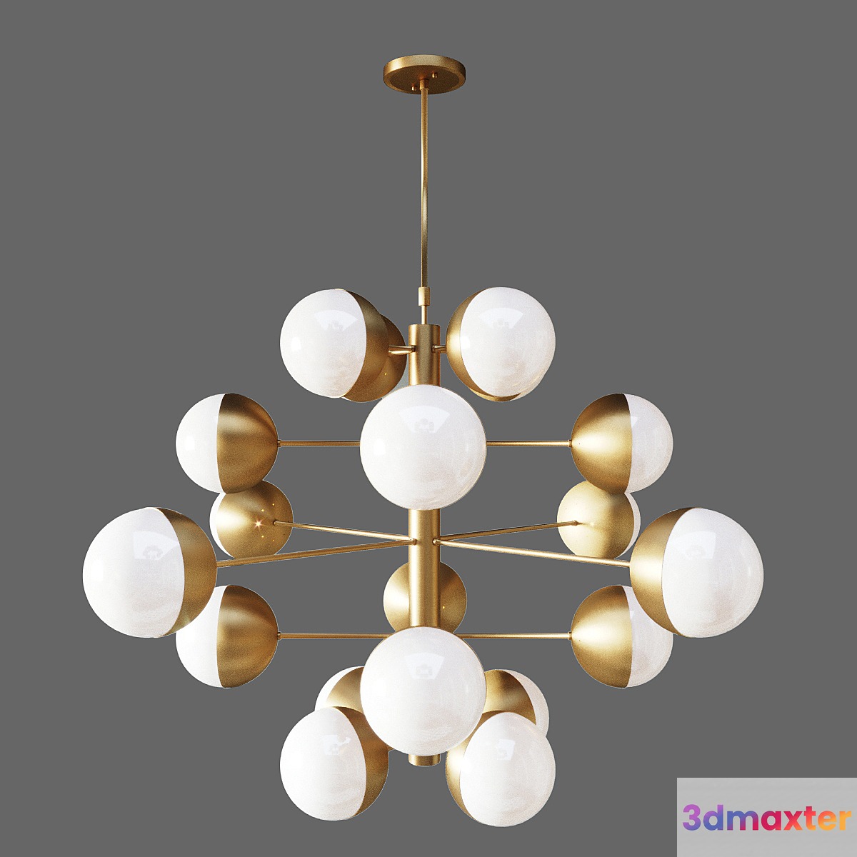 Lamp italian globe cedar moss light 20