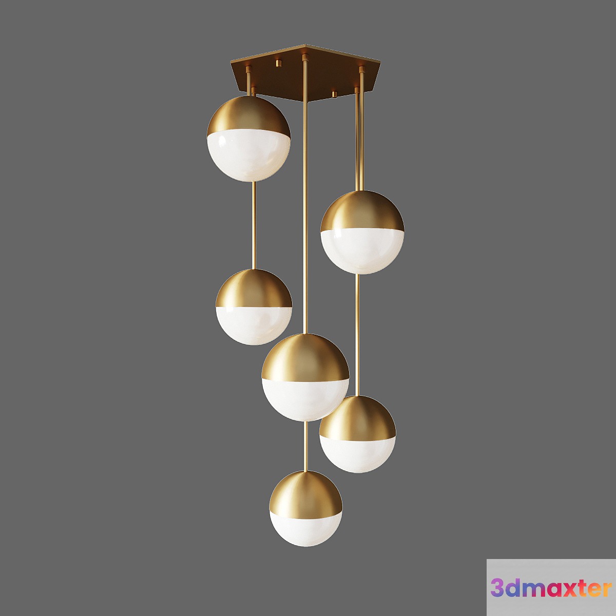 Lamp italian globe cedar moss light 6