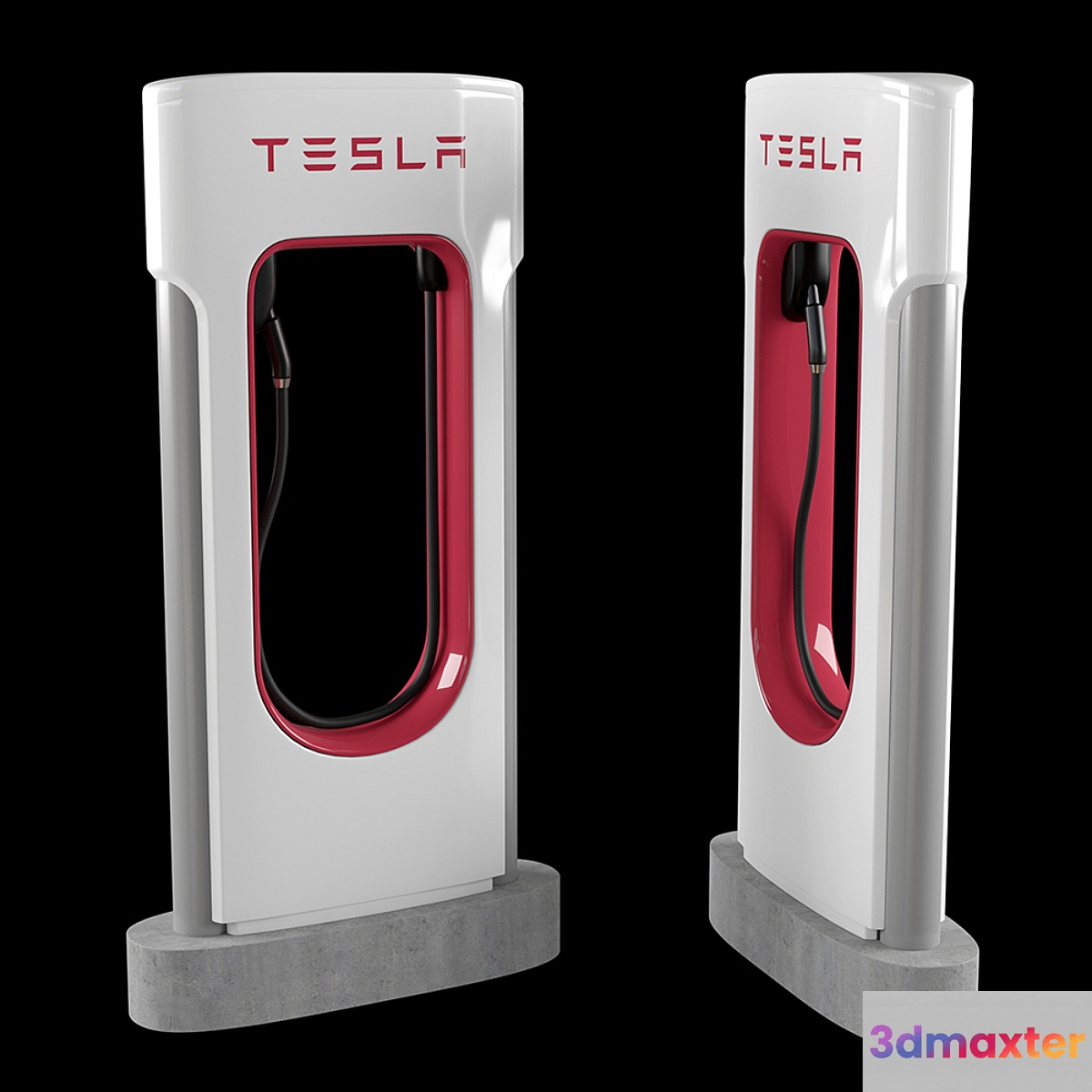 Tesla charge station 3D Max