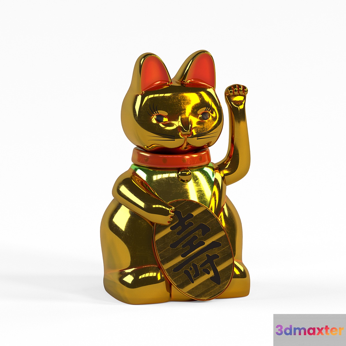 Maneki Neko Cat 3D Max