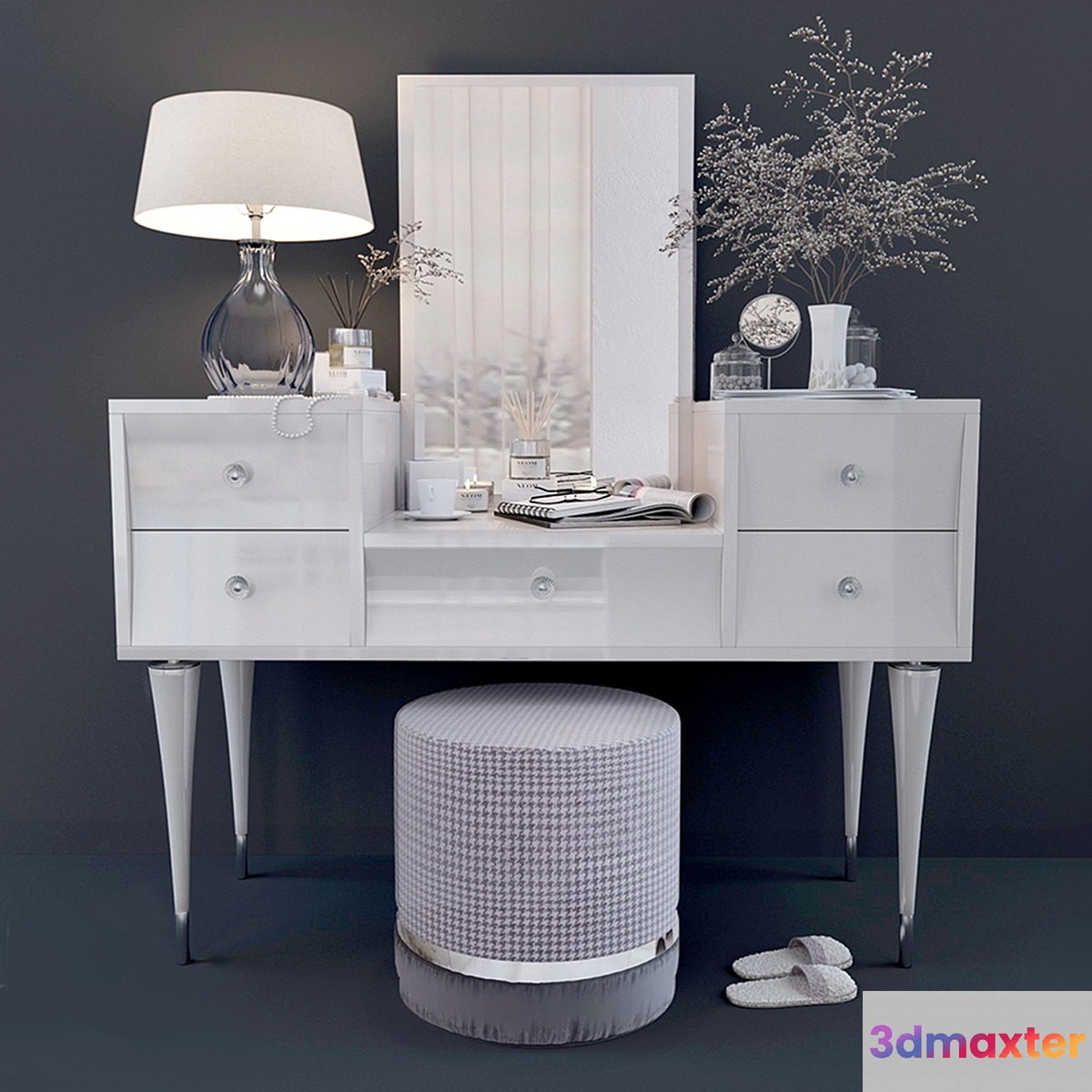 CONSOLLE MAKE-UP AND DECOR 3D Max