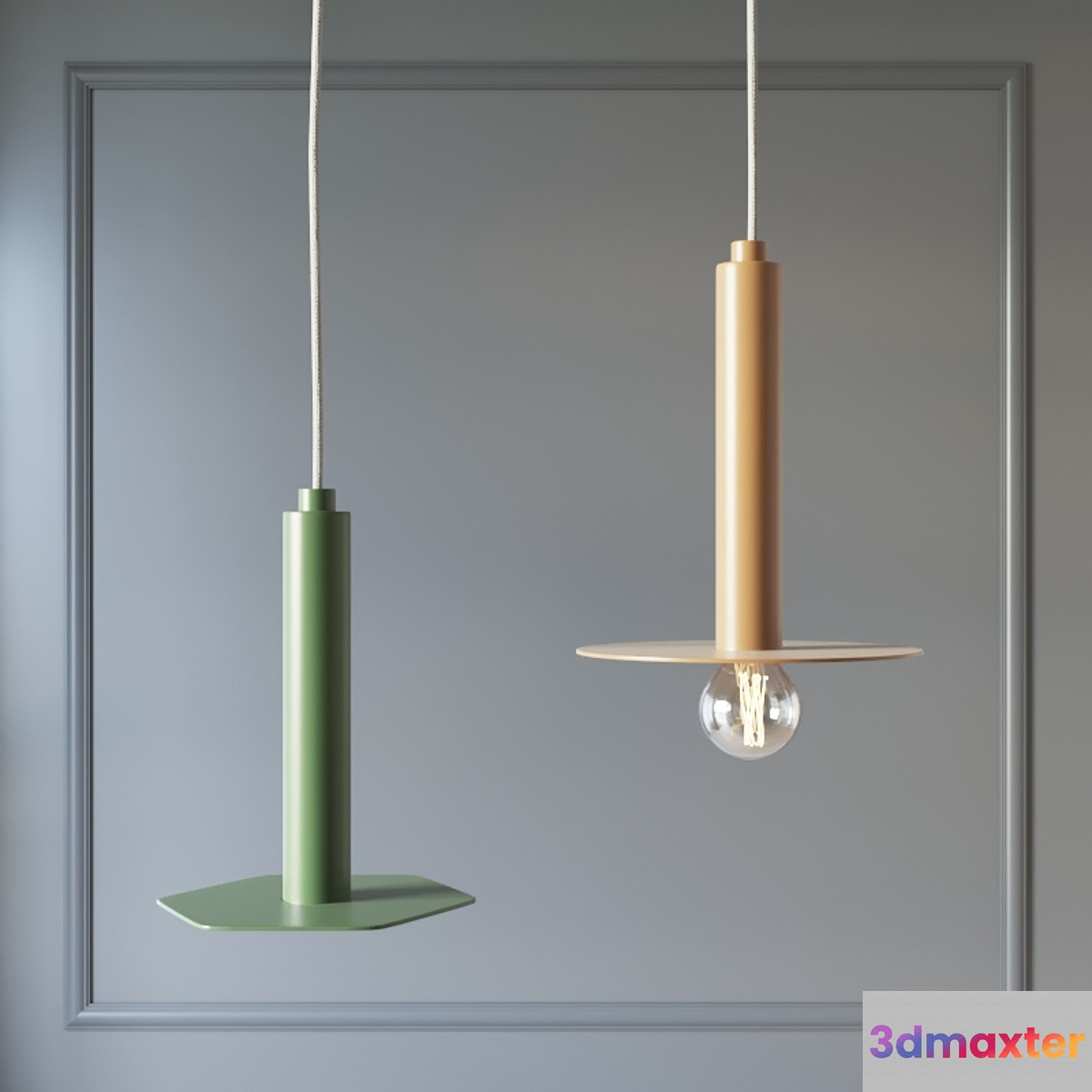 Pendant lamp Plate 3D Max