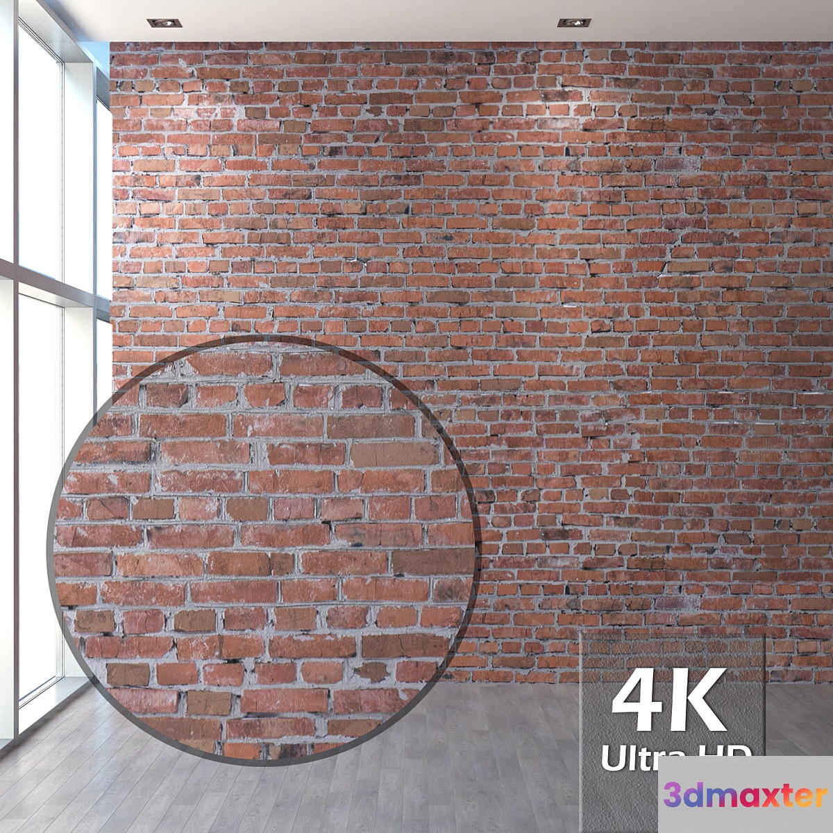 Old brick wall 04 3D Max