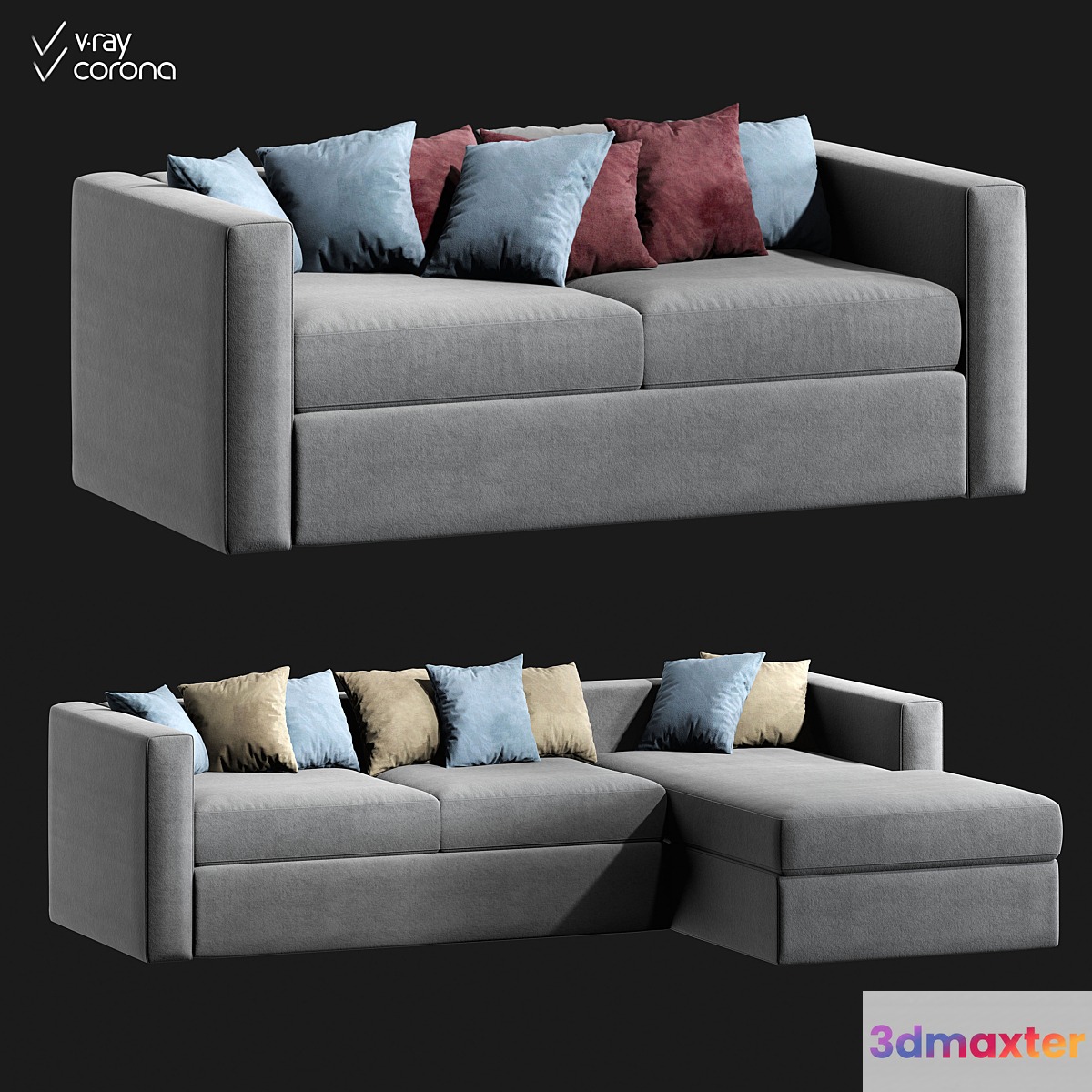 Modular sofas Jamni Lounge 3D Max