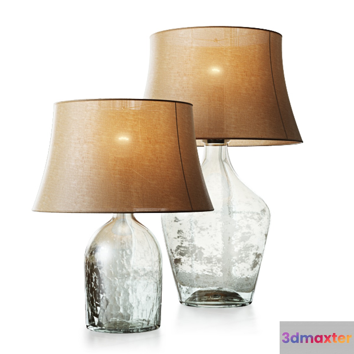 CLIFT GLASS TABLE LAMPS 3D Max