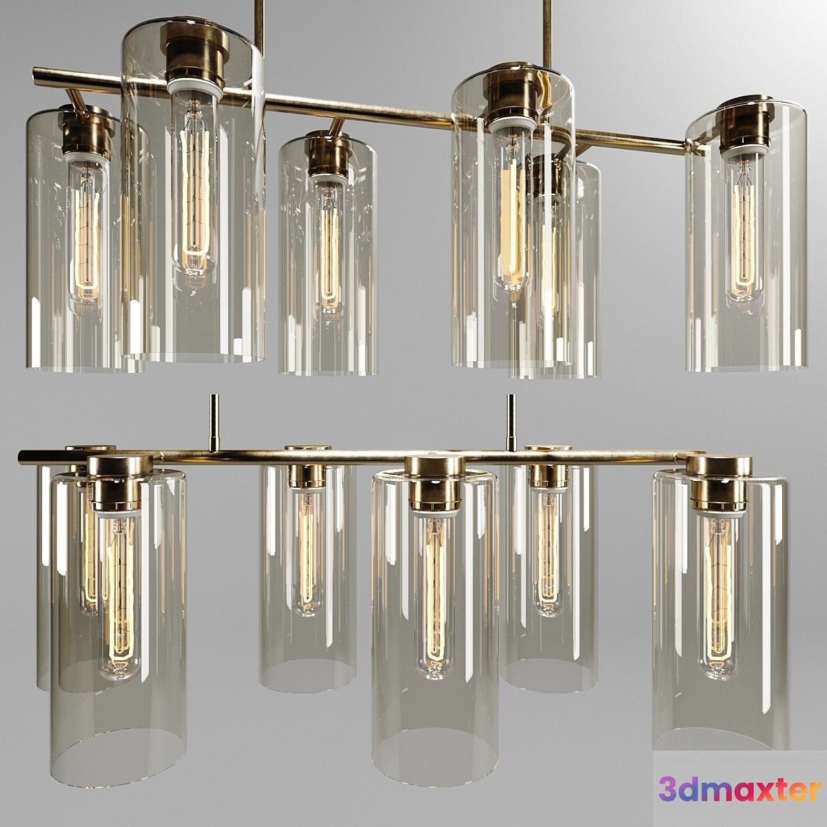 Chandelier west elm Glass Cylinder Chandelier