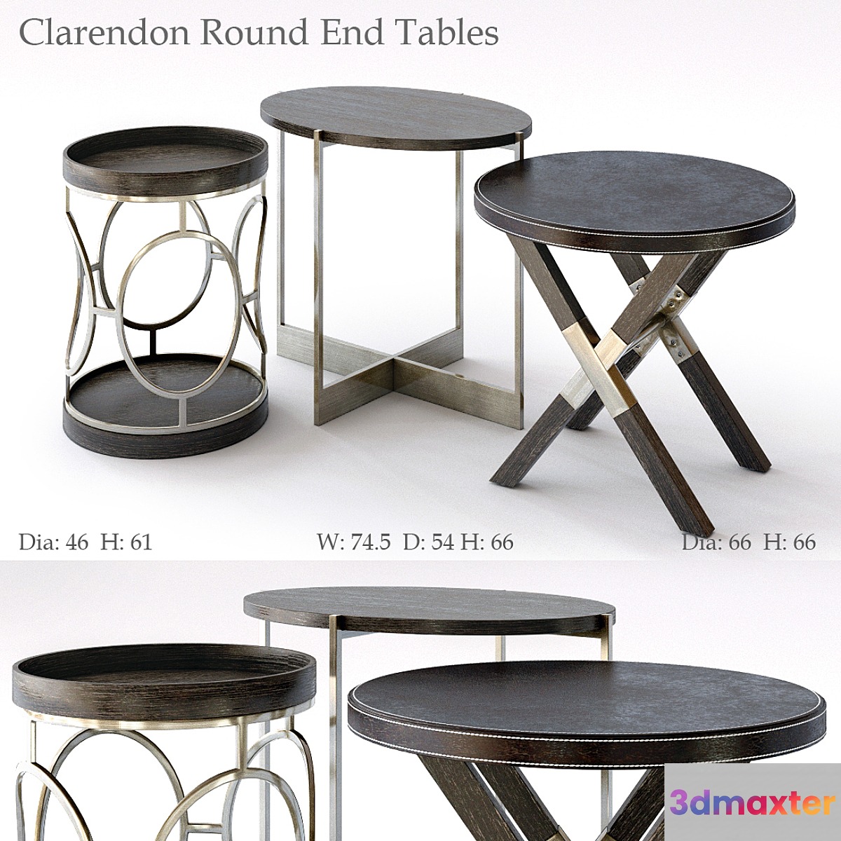 Bernhardt Clarendon Round End Tables