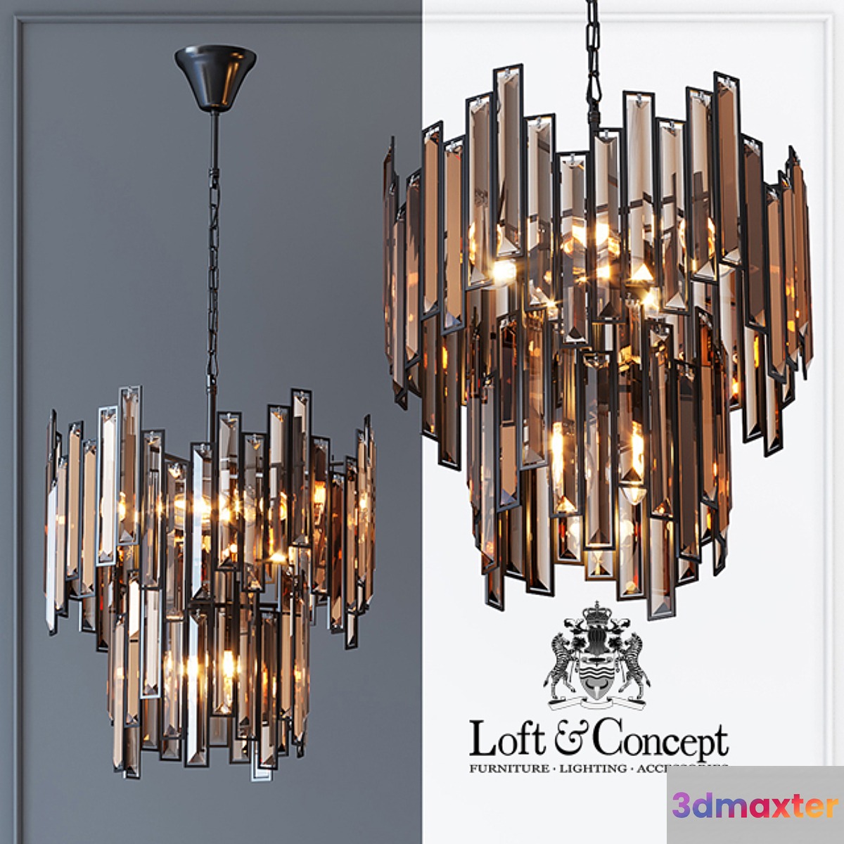 Suspension light Darkness Pendant 9 3D Max