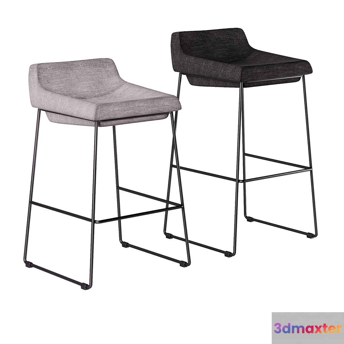 Bar and semi-bar stool Concepto COMFY 3D Max