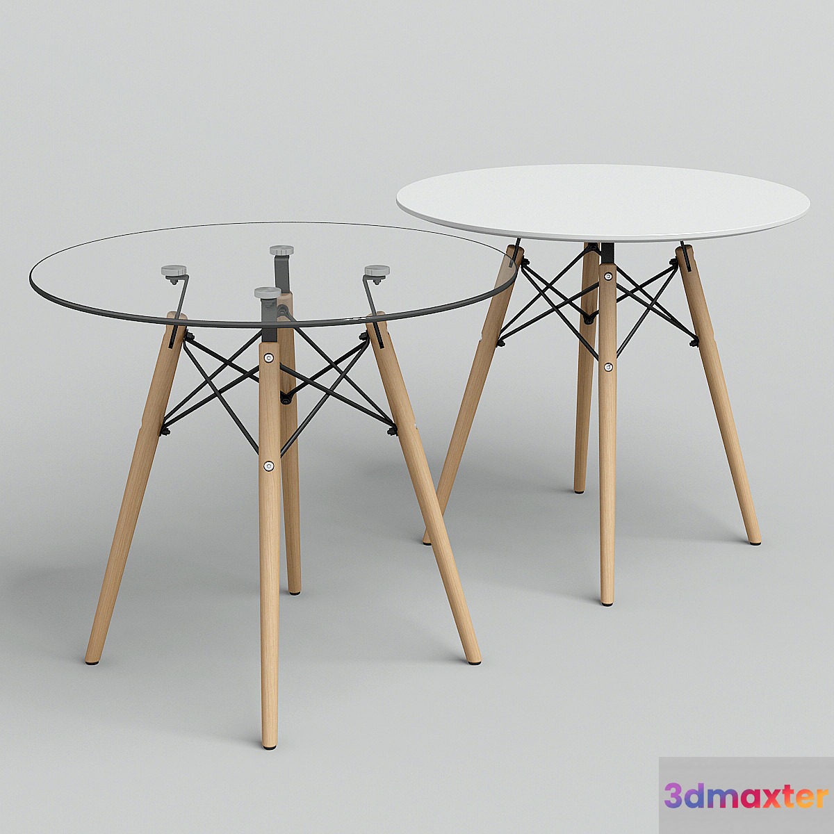 Tables Eames DSW. 3D Max