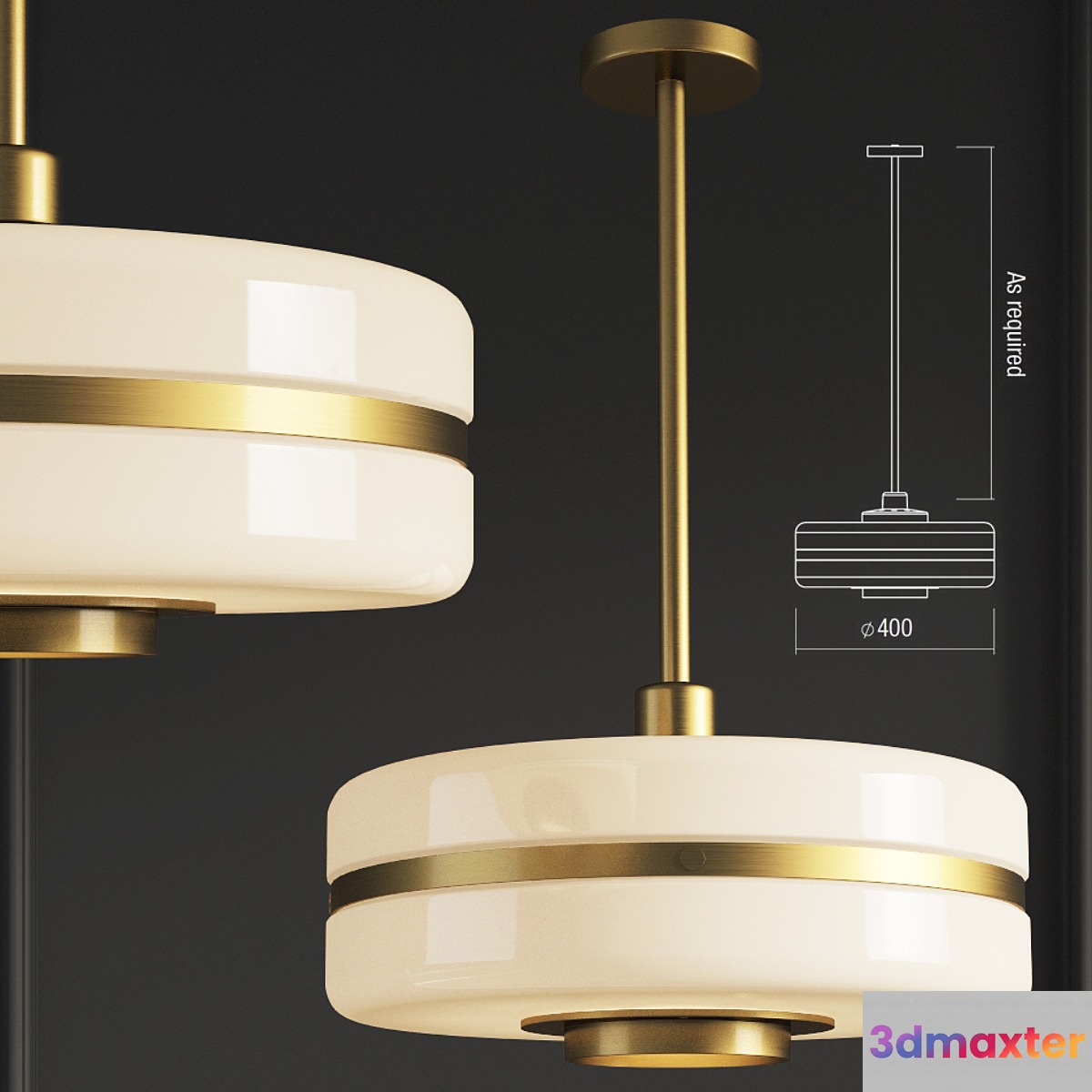 Masina Pendant Lamp Bertfrank 3D Max