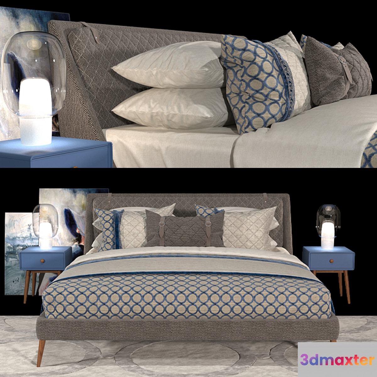 Bed CHELSEA - Berto salotti 3D Max