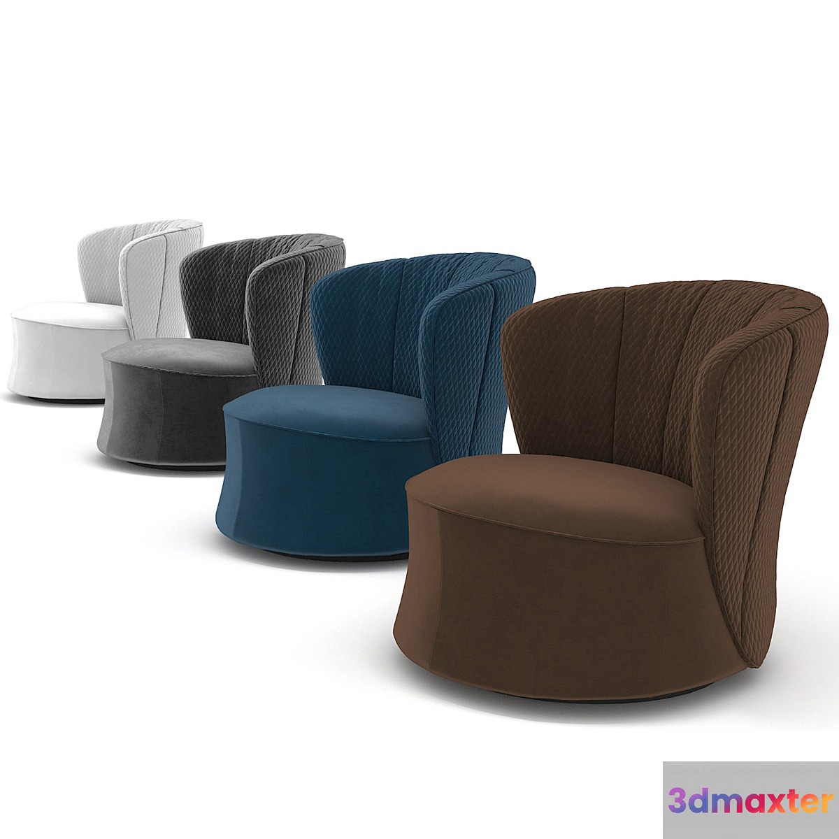 Fendi Casa Tait Armchair 3D Max