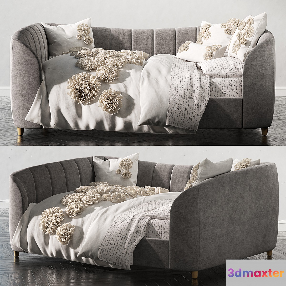 RH_VALENTINA VELVET FULL DAYBED