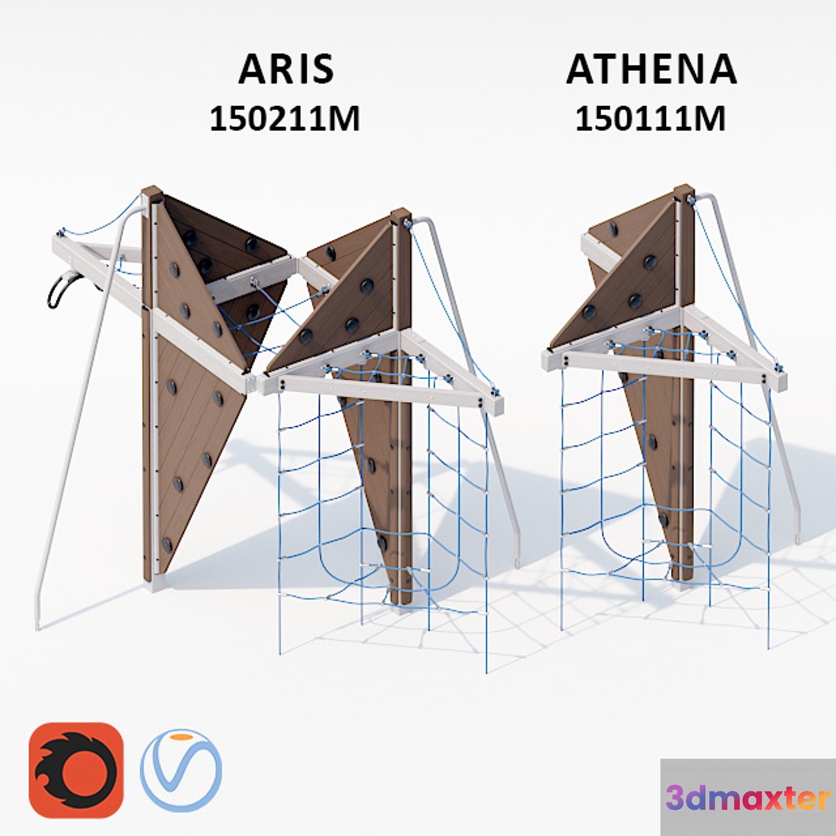 Lappset ARIS and ATHENA 3D Max