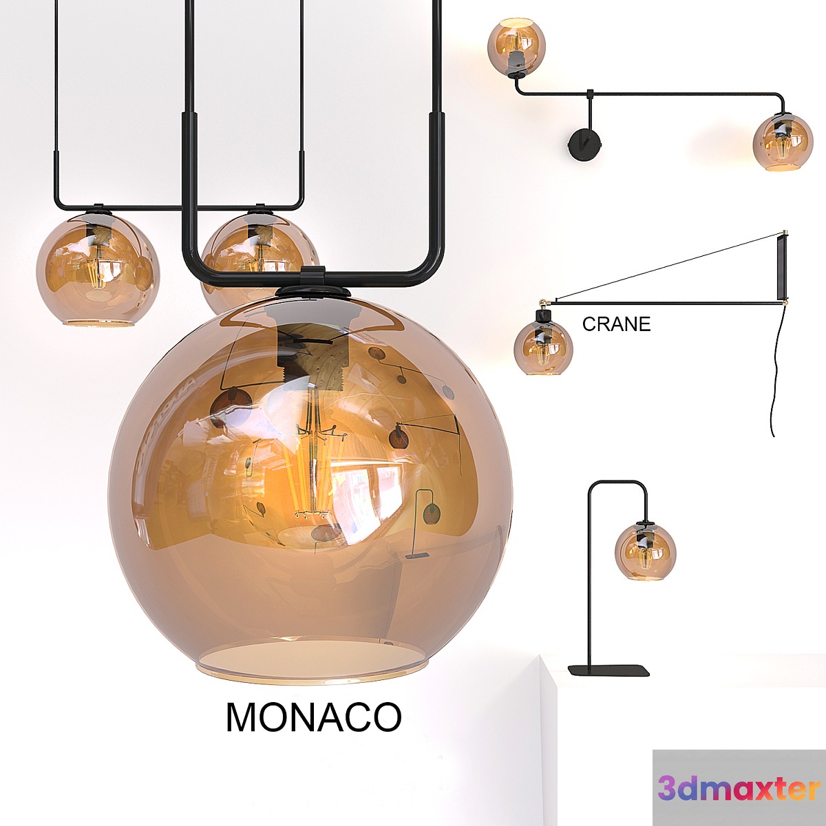 Nowodvorski Monaco and Crane 3D Max