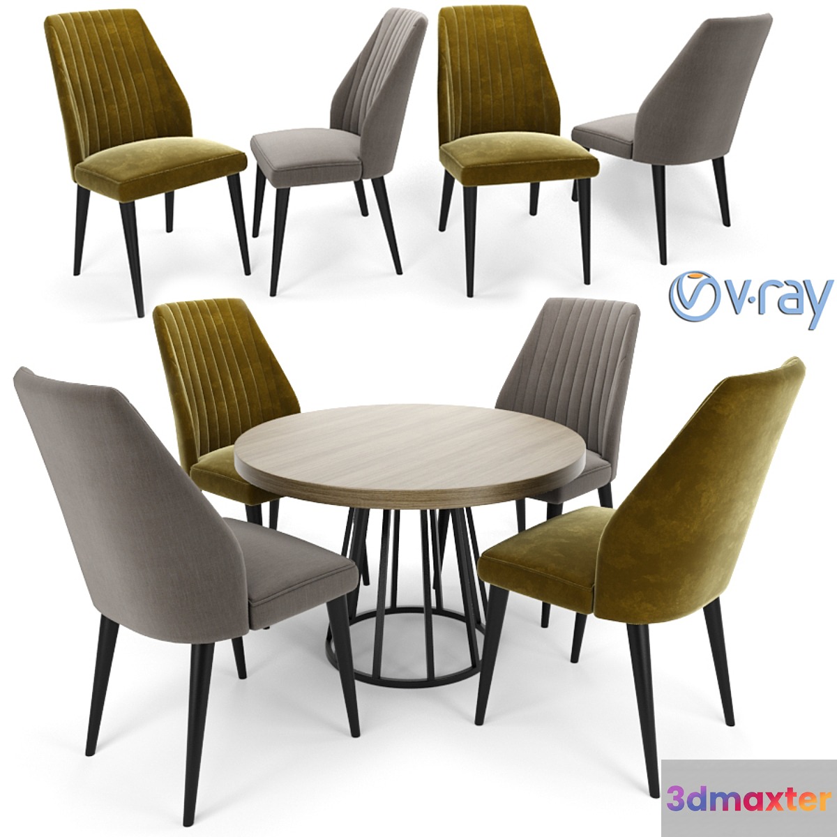 Vaz Dining Chair With Round Table