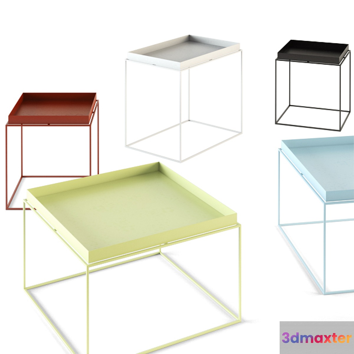 HAY _ TRAY TABLES 3D Max