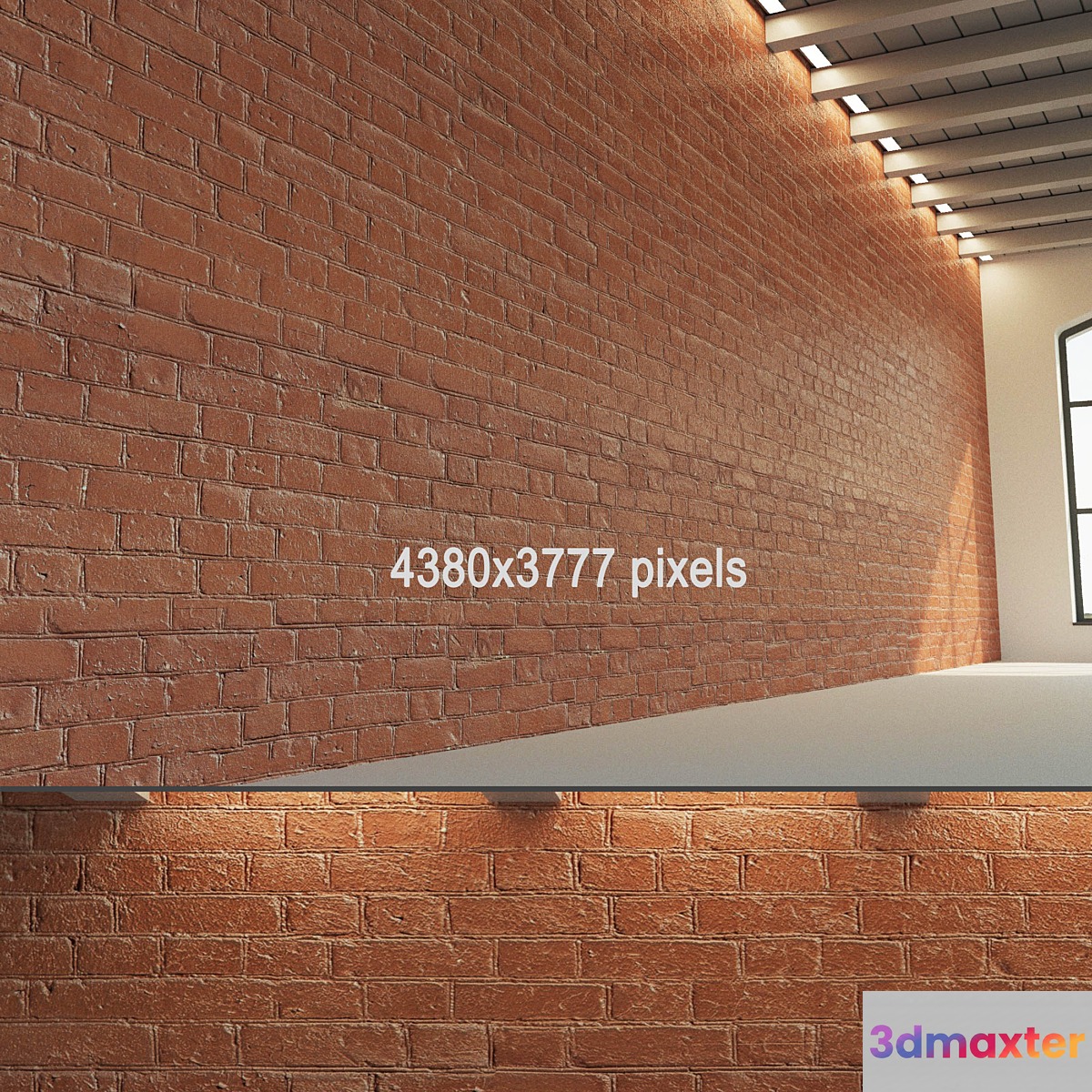 Brick wall (old brick dyed)