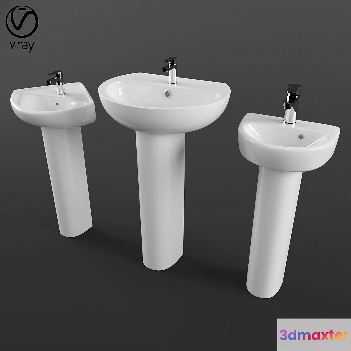 Twyford Wash Basin Collection 3D Max