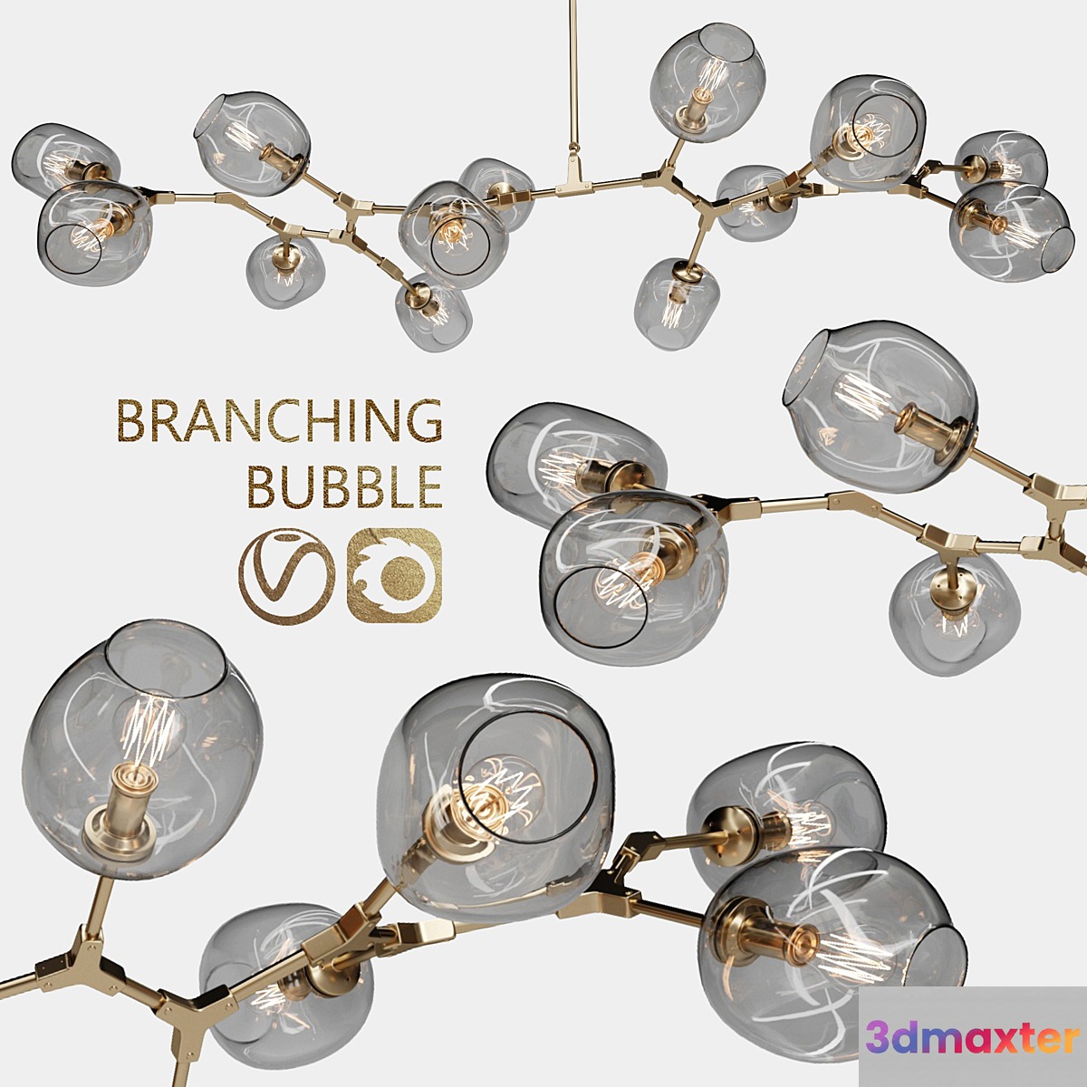 Branching bubble 13 lamps - No.2