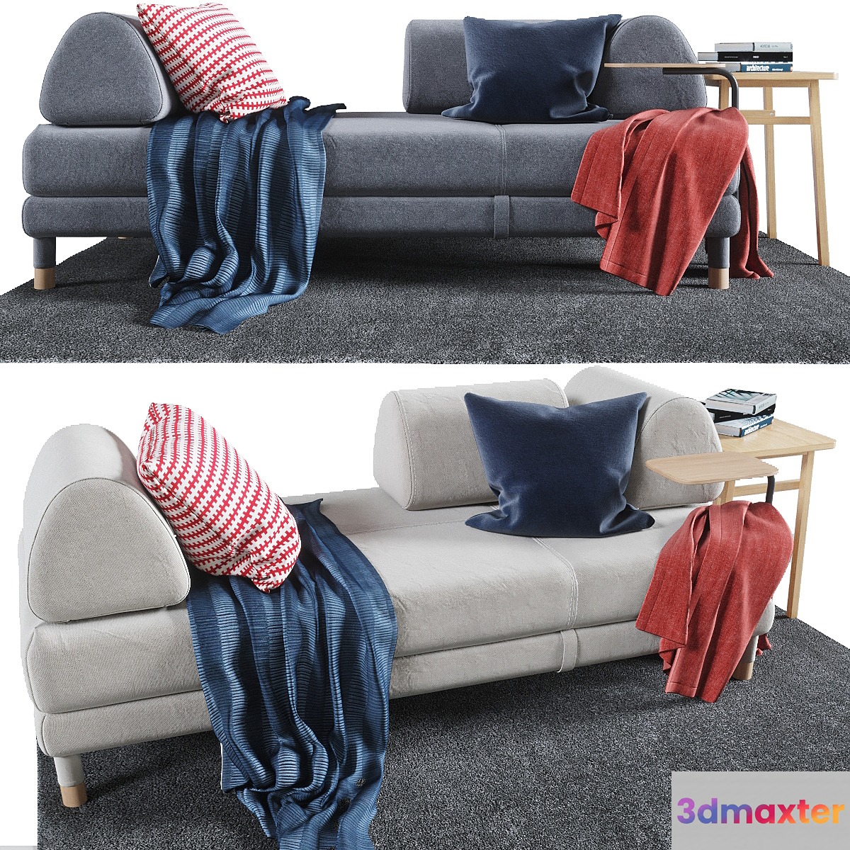 FLOTTEBO Sofa-bed 200x90 cm 3D Max