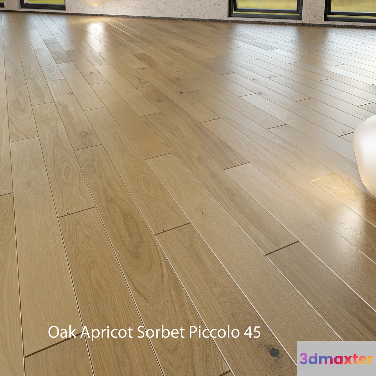 Barlinek Floorboard - Pure Line - Oak Apricot Sorbet Piccolo 3D Max